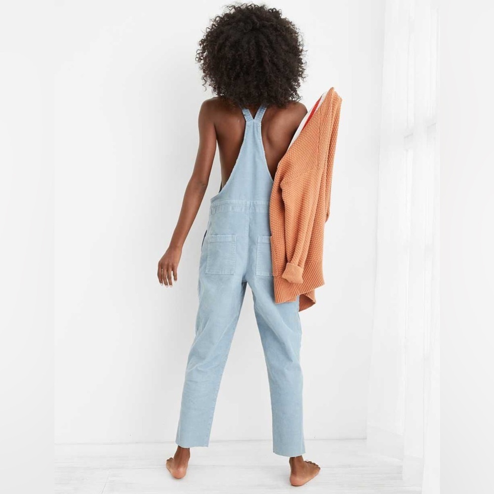 Aerie Werk & Play Corduroy Overalls Cloudy Blue / Size XS - Picture 4 of 16